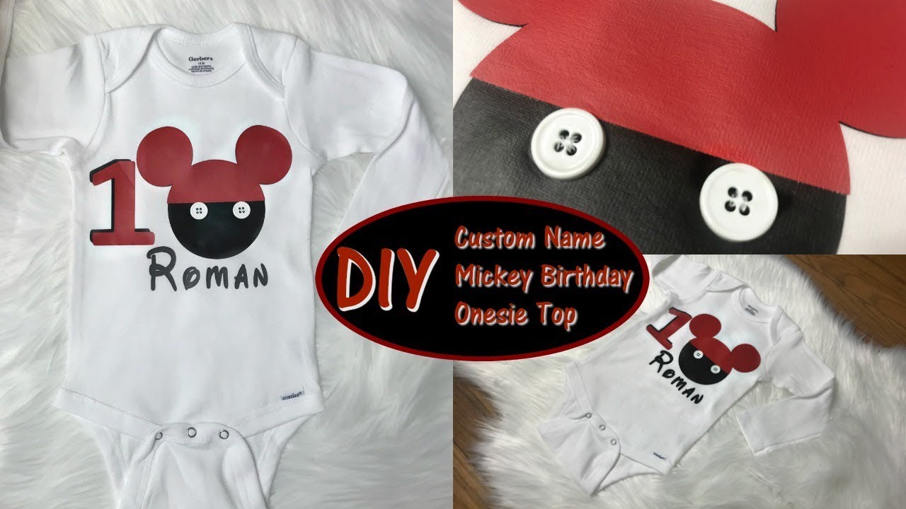 DIY MICKEY DO IT YOURSELF ONESIE