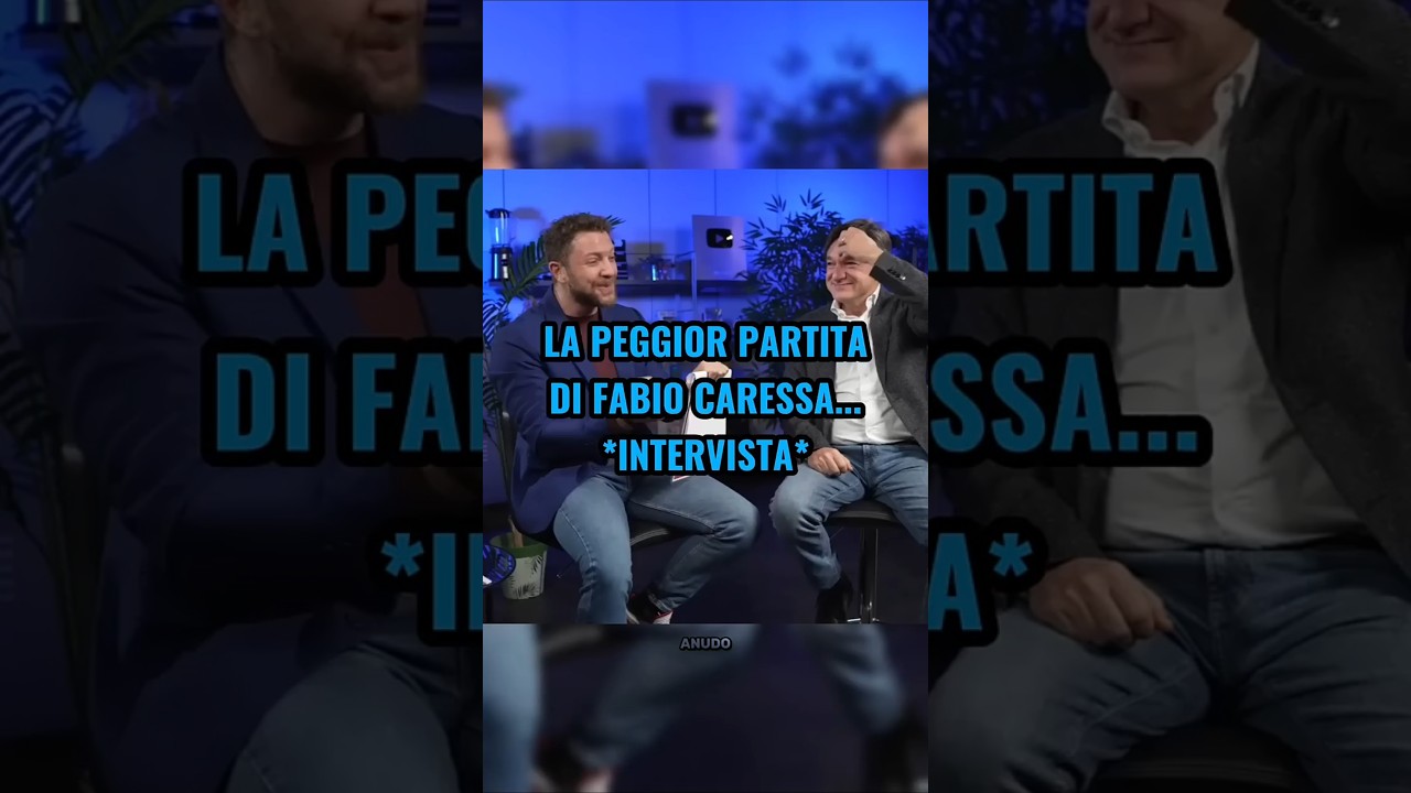 La peggior partita di Fabio Caressa *intervista* 🐐😂  