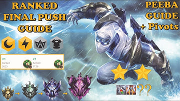 TFT | SET 2 FINAL RANKED PUSH GUIDE | Peeba COMP GUIDE WITH PIVOTS | Easy  climb before the end