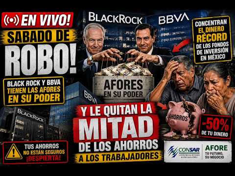 EN VIVO! SABADO DE ROBO! BLACK ROCK SE APODERA DE LAS AFORES