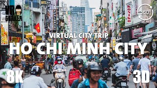 Ho Chi Minh City (Saigon), Vietnam Guided Tour(short) - Virtual City Trip - 8K 3D 360 Video VR