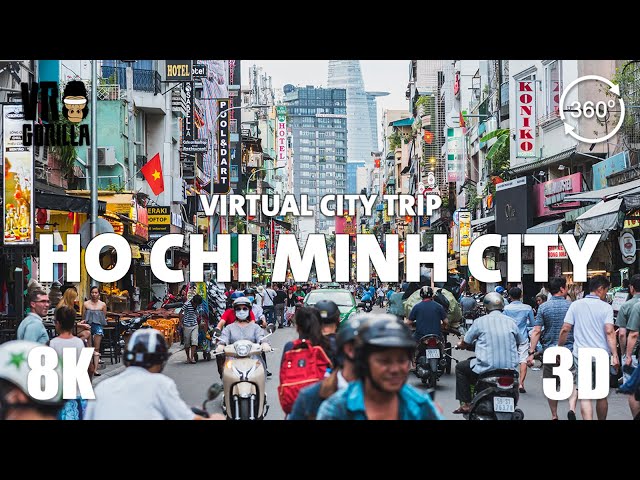 Ho Chi Minh City (Saigon), Vietnam Guided Tour(short) - Virtual City Trip - 8K 3D 360 Video VR class=