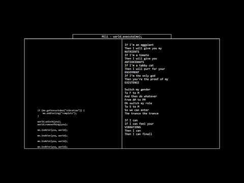 Mili World Execute Me JavaScript Lyric Video 
