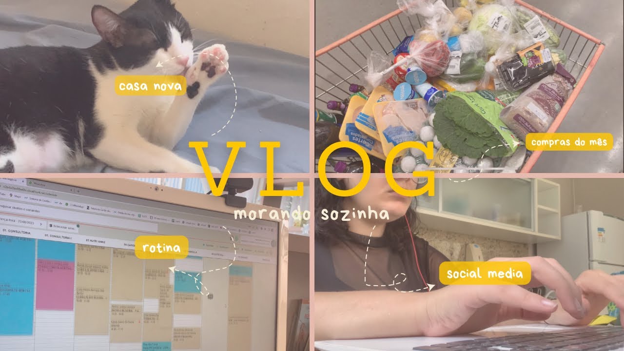 VLOG MORANDO SOZINHA ✨- rotina, casa, trabalho :)