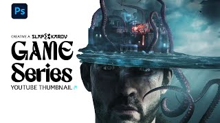The Sinking City - Photoshop Speed Art Cover