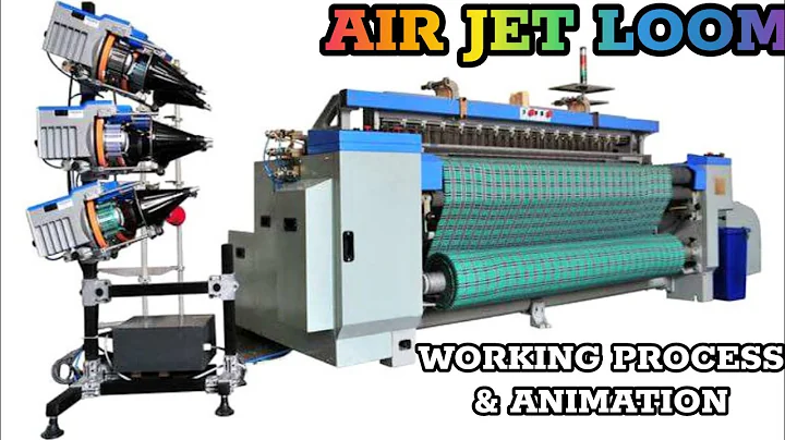Air Jet Loom Working Principle, Air Jet Loom Animation