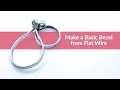 How to Make a Basic Bezel for your Artwork using Flat Aluminum Wire
