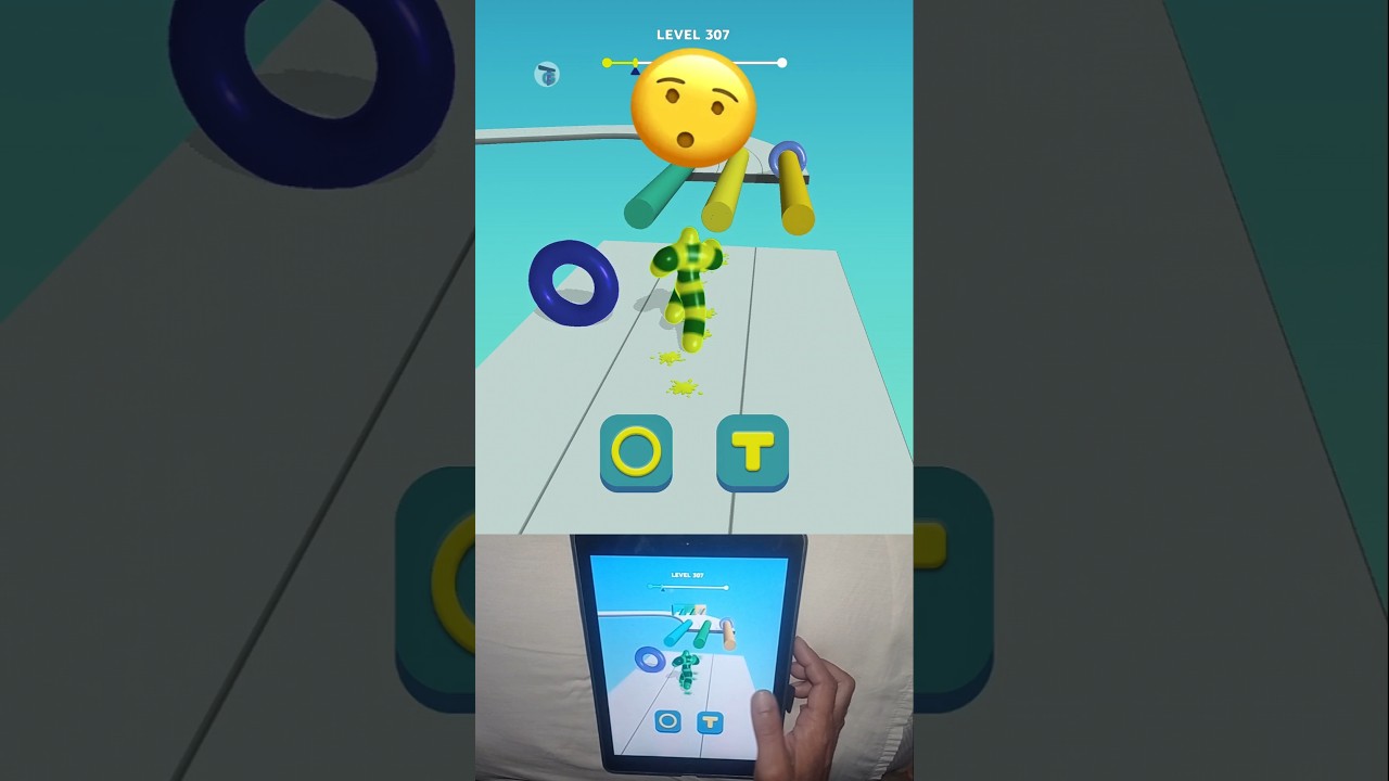 ISO android game play level--307 blob Shape 3D 😲 game 