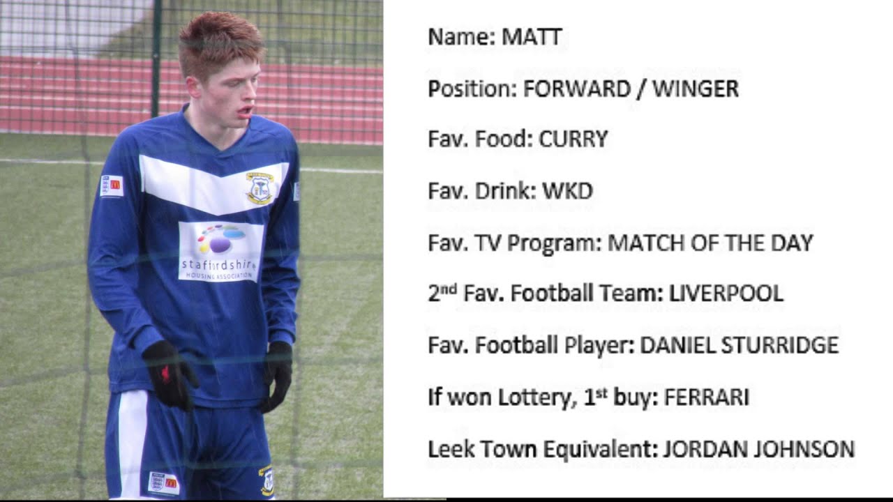 Leek Town AC. FC. Meet the Players