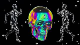 Human twisted character running skeleton VJLOOPS