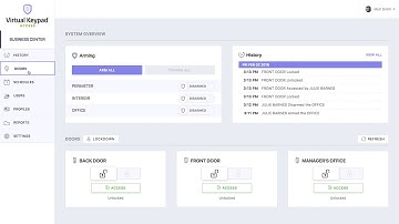 Virtual Keypad Access  Managing Doors