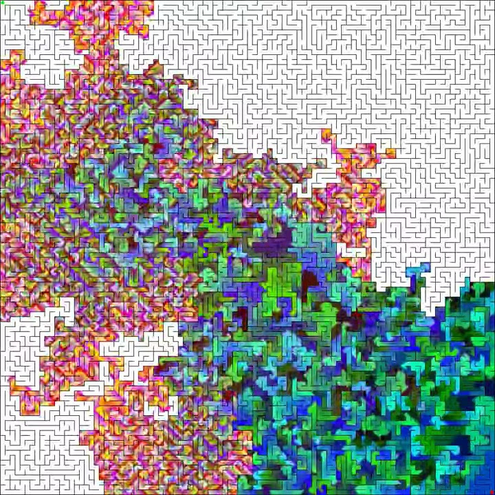 Solving mazes using a Pathfinding Algorithm -- visualized - YouTube