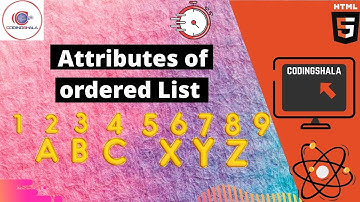 18. Attributes of Ordered List in Hindi | Learn HTML by Rishabh Rawat