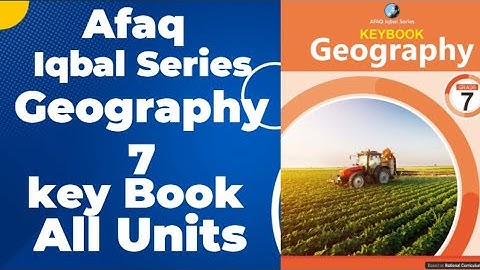Afaq Iqbal series Geography 7 Keybook | Iqbal series Geography class 7