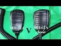 Yaesu MH-31a V MH-67a (cheap China clone) mic tested with Yaesu 450 D