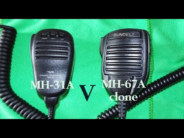 Yaesu MH-31a V MH-67a (cheap China clone) mic tested with Yaesu 450 D -  YouTube