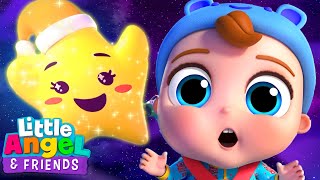 Twinkle Twinkle Little Star Bedtime Song | Little Angel And Friends Kid Songs