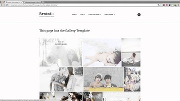 Add a Gallery Page in Rewind WordPress Theme