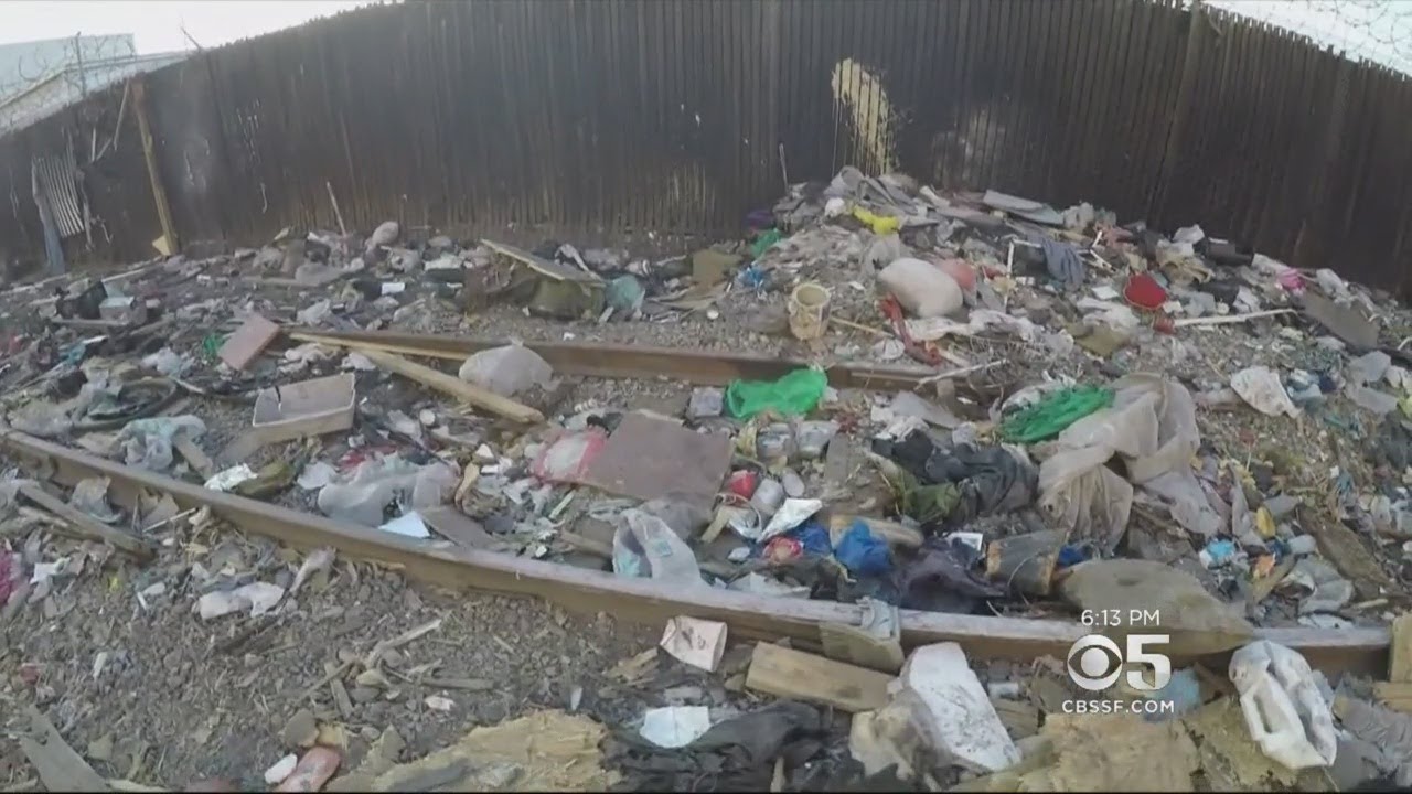 HOMELESS ENCAMPMENT:  Fight erupts over who is responsible to clean up debris after homeless encampm