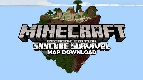 Minecraft SkyCube Survival Map Download | How to download SkyCube in Bedrock | JOHNLENBERT
