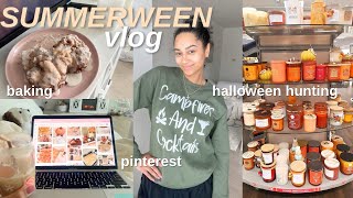 SUMMERWEEN vlog | halloween hunting, nostalgic tv, baking, & more
