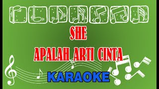 SHE Apalah Arti Cinta Karaoke