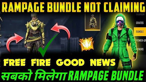 How to claim Rampage bundle | Rampage bundle kaise claim kare | Rampage bundle not claiming problem