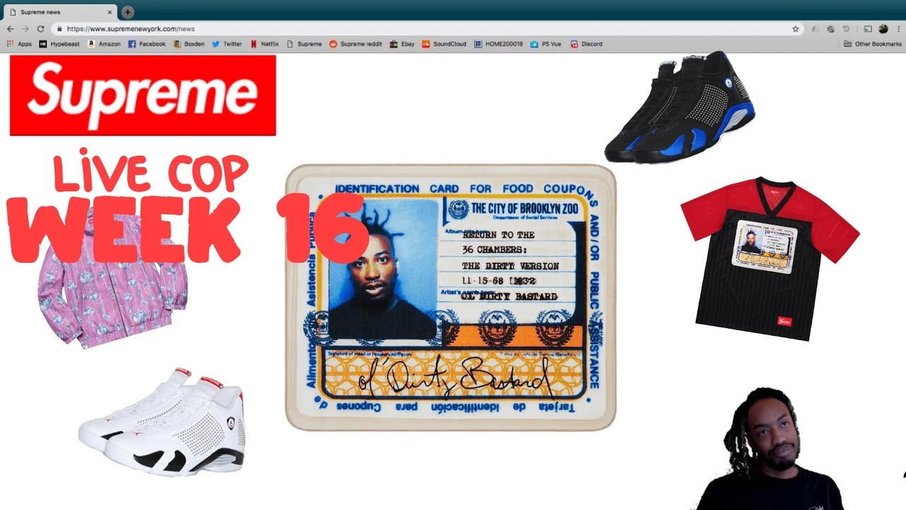 Supreme SS 19 Live Cop Week 16 | Old Dirty Jordan!