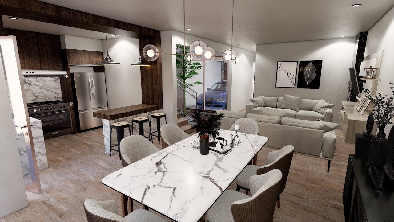 PLANO de CASA 7.5X16 con ROOF GARDEN