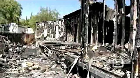 Man Saved From Burning Mobile Home