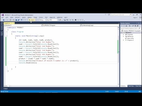 How to run C# basic program using Visual Studio