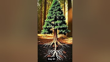 Redwood Tree Growing — 11.3 Years in 60 Seconds | Full 4K Cross-Section Timelapse