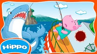 Hippo 🌼 Jeux de pêche Enfants drôles 🌼 Juego de dibujos animados para los niños screenshot 1