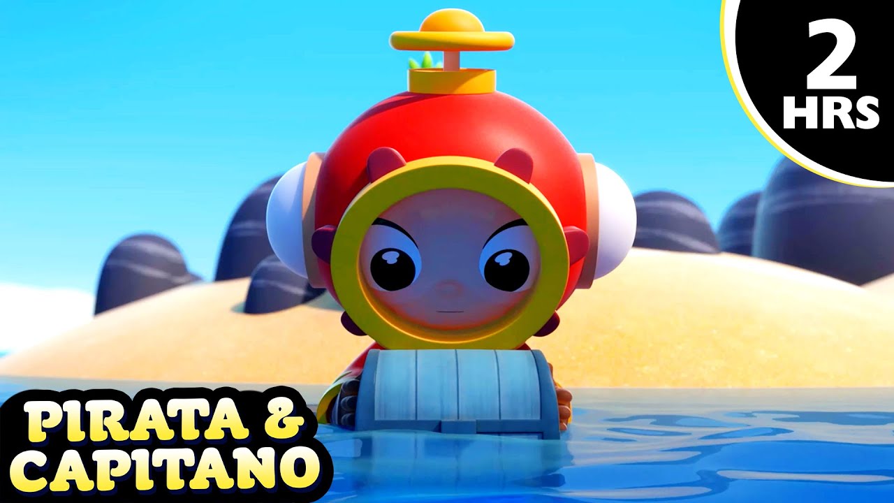 [4K] 🌊🚢 Pirata y Capitano | La búsqueda del tesoro | Episodios de dibujos animados en español
