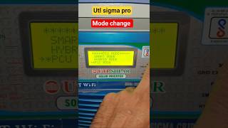 utl hybrid solar inverter mode change 😊