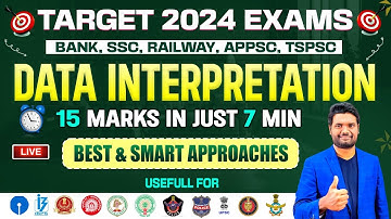 Data Interpretation Best & Smart Shortcut Tricks To Score 15/15 Marks In Just 7 Minutes