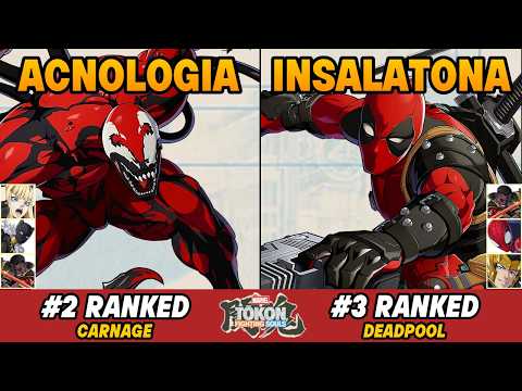 TOKON 🔥 ACNOLOGIA (#2 CARNAGE) vs Insalatona (#3 DEADPOOL) | Marvel TOKON High Level Gameplay