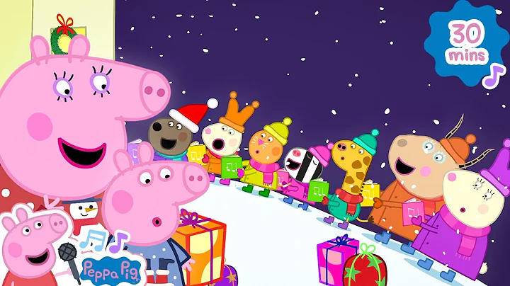 Who's At The Door? Carol Singers! ☃️🎵 Christmas Songs with Peppa Pig 🐷🎶 Peppa Pig Cartoon XMAS Songs