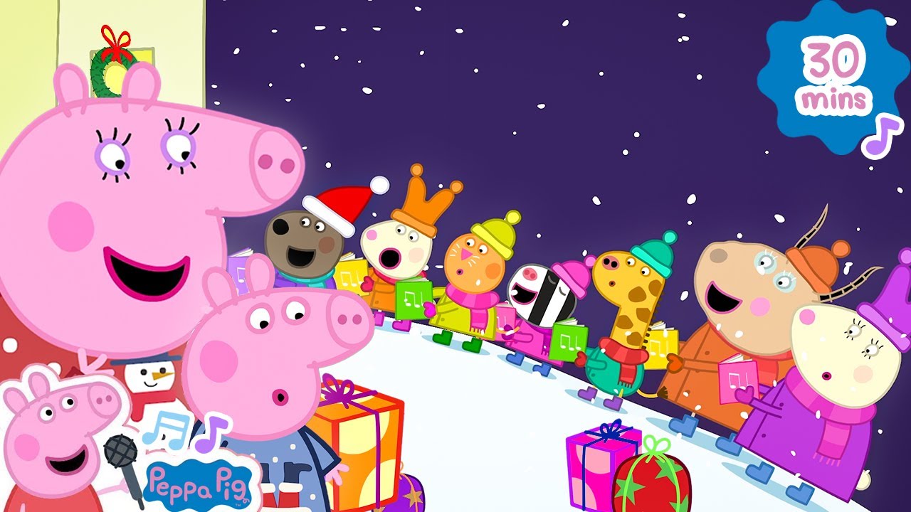 who-s-at-the-door-carol-singers-christmas-songs-with-peppa-pig