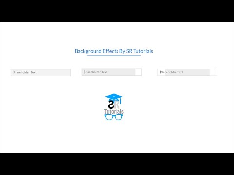 Form Input Background Focus Effects | Demo - 1 | Html & Css |  SR Tutorials
