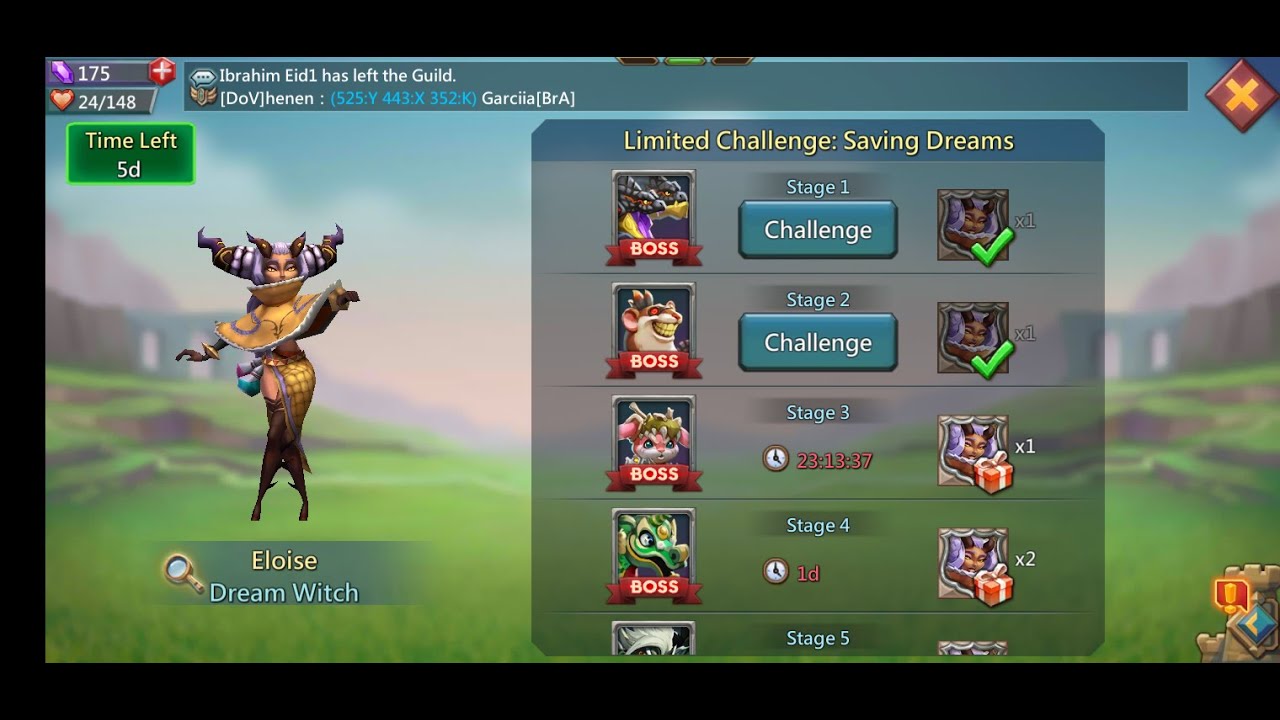 Eloise stage 2 || Lords Mobile