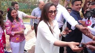 Rani Mukerji’s Cake Cutting With Media