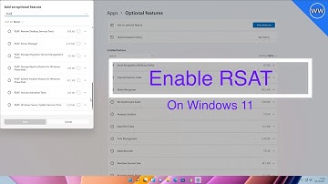 How To Install RSAT Components on Windows 11
