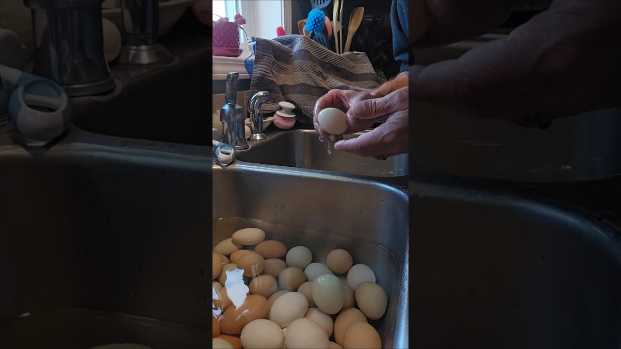 How do you clean your eggs??