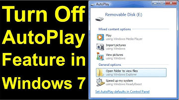 How To Turn On or Off AutoPlay Features in Windows 7