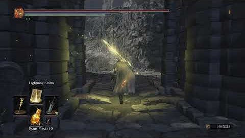 Dark Souls 3 Cinders Mod Miracle Showcase - Lightning Storm