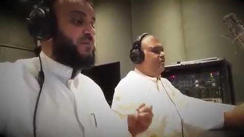 نبيل شعيل يتعلم التلاوه تحت إشراف الشيخ المقريء / مشاري العفاسي لسورة الرحمن اللهم أهد قلبه