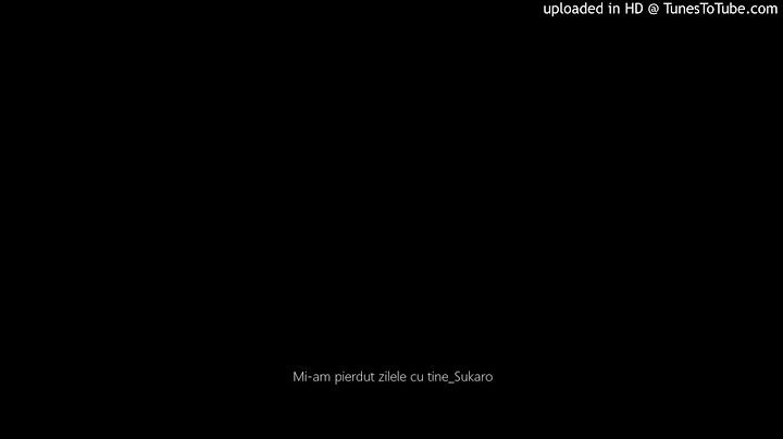 Mi-am pierdut zilele cu tine_Sukaro