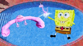 GTA 5 Spongebob vs Mike, Sully, Art, Randall Funny jumps fails & Ragdolls #33 ( Euphoria physics )