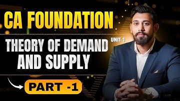 Law of Demand and Elasticity of Demand | Ca foundation | Part 1 | Business Economics